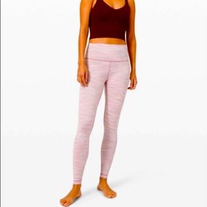 Lululemon Wunder Under High-Rise Tight 28"- PINK